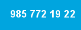 985 772 19 22 985 772 19 22